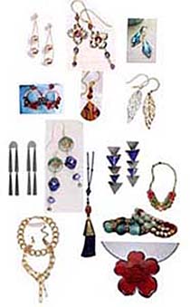 Shiny and Glittery, Long earrings, Colorful stones